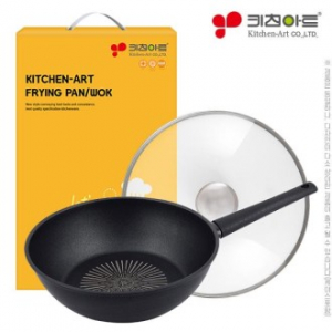 [선물세트] 키친아트 소렐 IH궁중팬 28cm 유리뚜껑 (2종)