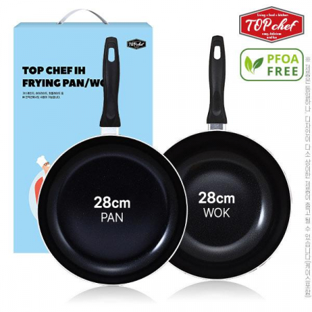 [선물세트] 탑셰프 IH 후라이팬 28cm + 궁중팬28cm (2종) #2