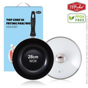 [선물세트] 탑셰프 IH 궁중팬 28cm 유리뚜껑 (2종)