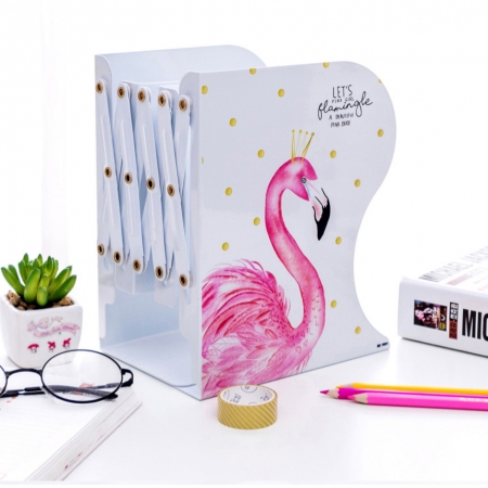 길이조절 철제 자바라 책꽂이 홍학형 특대형 #2