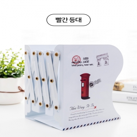 길이조절 철제 자바라 책꽂이 그림캐릭터형 대형 #5