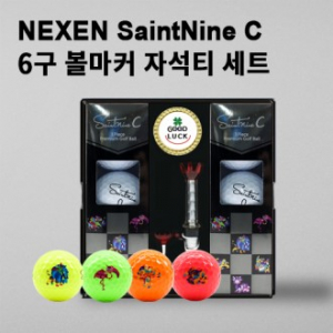세인트나인 C 6구 볼마커 자석티 세트 (3pc) 세인트나인 골프공 6구