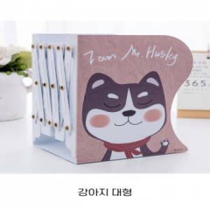 길이조절 철제 자바라 책꽂이 동물캐릭터형 대형
