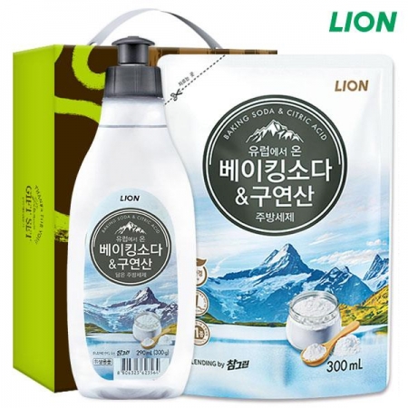 우리생활 알뜰 친환경 베이킹소다 구연산300 + 리필300 2종 참그린 선물세트 #2