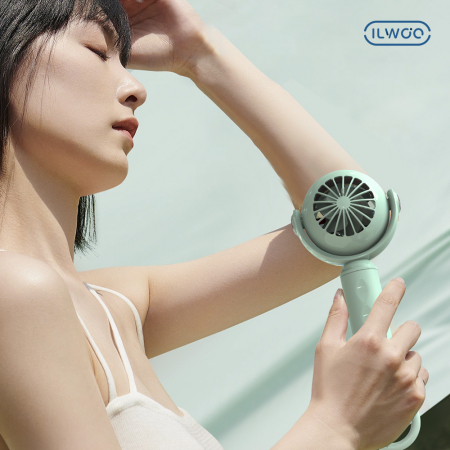 일우 휴대용 쿨링마사지 급속냉각 에어컨 휴대용 손선풍기 IW-C500 #4
