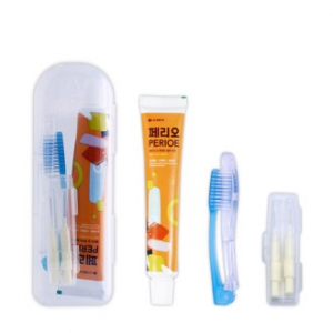 접이식 칫솔치약세트 4호 (페리오치약,접이식칫솔,치간칫솔2)