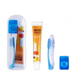접이식 칫솔치약세트 3호 (페리오치약,접이식칫솔,치실)