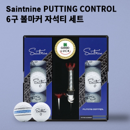 세인트나인 퍼팅컨트롤 6구 볼마커 자석티세트 (3pc) 세인트나인 골프공 6구 #2