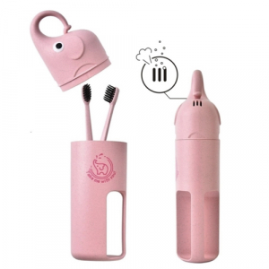휴대용 어린이집 코끼리 캐릭터 칫솔통 케이스