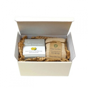 바오가든 선물세트 ver.2 (청귤 비타 바디솝 2P +친환경 샤워 타올 1P)