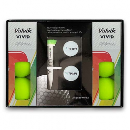 볼빅 비비드 6알 +에폭시볼마커 2개 +자석클립 2개 +높이조절골프티 #2