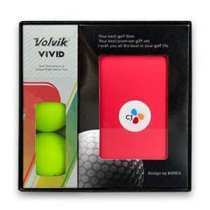 볼빅 비비드 골프공 3알 +골프파우치 1개