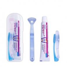 접이식 칫솔치약세트 13호 (안티프라그치약,접이식칫솔,혀클리너)