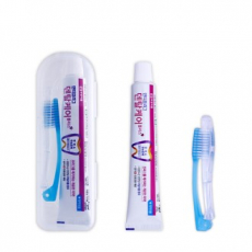 접이식 칫솔치약세트 12호 (안티프라그치약,접이식칫솔)