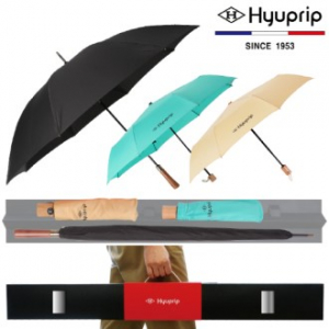 협립 70 슈트블랙 원목손 우산 +3단 마시멜로 수동 우산 +3단 완전자동 우산- 패밀리 우산 3P 세트