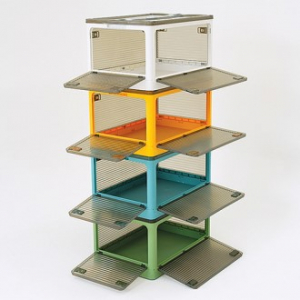 4면 개방 반투명 리빙박스 다용도 수납 정리 폴딩박스 퀸 사이즈