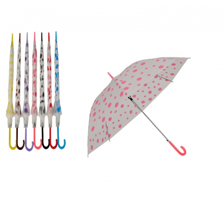 반투명 땡땡이 우산 자동 선물용 개업식 장우산 양산 #3