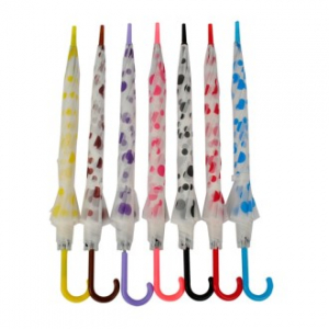 반투명 땡땡이 우산 자동 선물용 개업식 장우산 양산