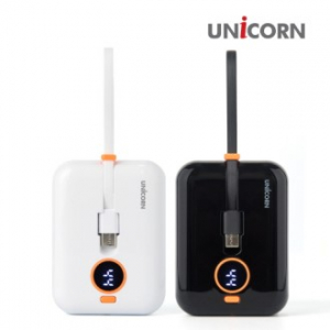 유니콘 대용량 10, 000mAh C타입, 8핀 동시 충전가능 잔량 LED표시 PB-VC100