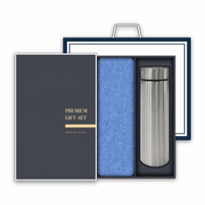 송월 프리미엄 텀블러 세트(30수 170g 타올 1매 + 스마트텀블러 500ml 1개)