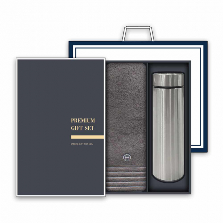 송월 프리미엄 텀블러 세트(호텔 필라라인 40 타올 1매 + 스마트 텀블러 500ml 1개) #2