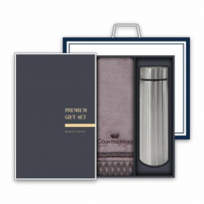 송월 프리미엄 텀블러 세트(CM 클래스 타올 1매 + 스마트 텀블러 500ml 1개)