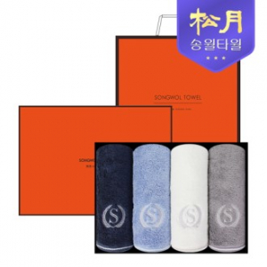 [송월타올] 슈퍼클래스 뱀부 S90 4P 타올세트