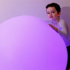 슈퍼 샤니볼, 야간 콘서트 초대형 LED 에어볼