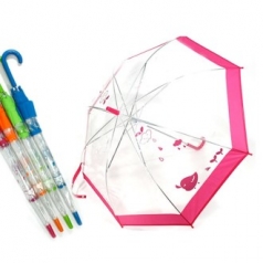 55 병아리 밴드 투명 우산 초등학생용 아동 우산 어린이 우산 단체 우산