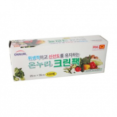 온누리 크린팩 100매 25cmX35cm