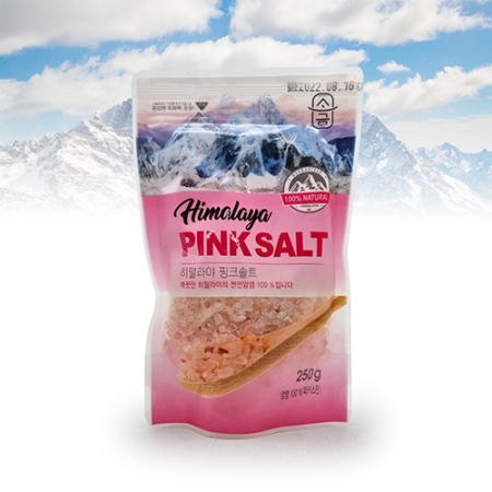 [소금명가] 파우치 핑크 굵은 소금 250g #2