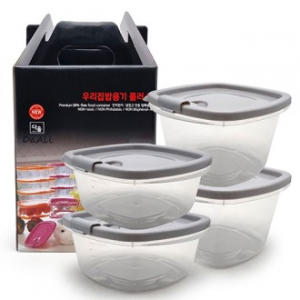 우리집 밥용기 플러스 4종 밀폐용기 8P