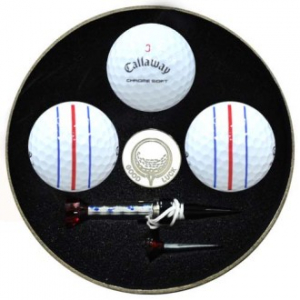 캘러웨이 뉴 원형 크롬소프트 트리플 트랙 3구 볼마커 자석티