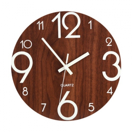 CG979 모던오피스 히트붐 야광 원목 거실 벽시계 #2