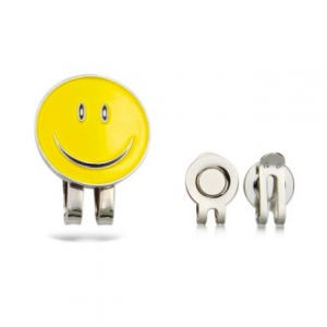CE081 네이쳐 심플 스마일 옐로우 마그네틱 볼마크