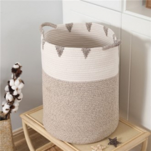 CG784 에코라이프 고급 면소재 옷 보관통 세탁바구니 (XL)