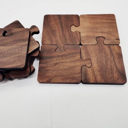 CF974 에코라이프 원목 단단한 호두나무 커피잔 받침 #2