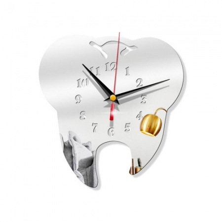 CG988 모던오피스 고급 치과병원 치과대학 치아형 벽시계 #2