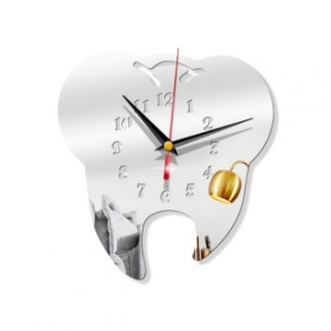 CG988 모던오피스 고급 치과병원 치과대학 치아형 벽시계