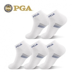 PGA 골프 스포츠 남성용 쿠션압박 단목양말 5족세트 PGAM-02