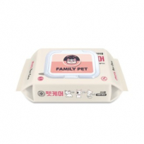 [반려동물전용] 펫티슈 휴대용 캡형 20매 (엠보싱)