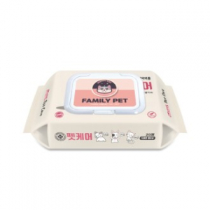 [반려동물전용] 펫티슈 휴대용 캡형 20매 (엠보싱)