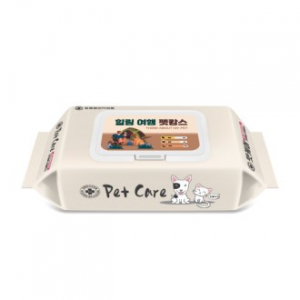 [반려동물전용] 펫티슈 대용량 60매 (엠보싱)