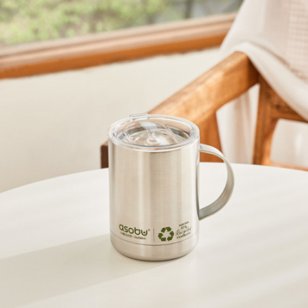 캐나다 아소부 프리미엄 스테인레스 얼티밋머그 리싸이클 내부 세라믹 코팅 360ML // ESG 재활용 스텐 제작 #4