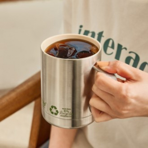 캐나다 아소부 프리미엄 스테인레스 얼티밋머그 리싸이클 내부 세라믹 코팅 360ML // ESG 재활용 스텐 제작