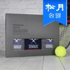 [송월타월] 스페셜라인 테니스수건 페이스타올 3매 선물세트(프리미엄손잡이케이스)