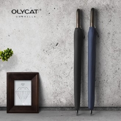생활더봄 OLYCAT 24K 우드그립 경량 튼튼한 프리미엄 골프 수동 장우산