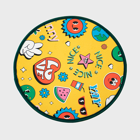 맞춤제작 논슬립 원형 미니방석 #3