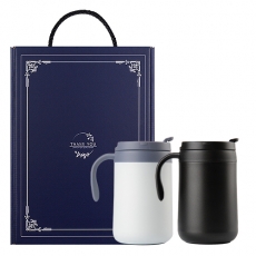 텀컵 에코 핸들형 스텐머그컵 2개 선물세트 500ml TS-500D
