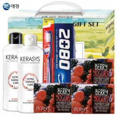 애경 프리미엄 세트3호 (샴푸, 린스, 비누3p, 치약, 칫솔)